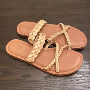 Target braided sandals - never worn